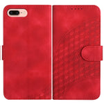 YX0060 Custodia in pelle per telefono con testa di elefante in rilievo con cordino, For iPhone XS Max, For iPhone 8 Plus / 7 Plus