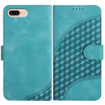 YX0060 Custodia in pelle per telefono con testa di elefante in rilievo con cordino, For iPhone XS Max, For iPhone 8 Plus / 7 Plus