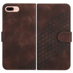 YX0060 Custodia in pelle per telefono con testa di elefante in rilievo con cordino, For iPhone XS Max, For iPhone 8 Plus / 7 Plus