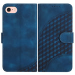 YX0060 Custodia in pelle per telefono con testa di elefante in rilievo con cordino, For iPhone 14 Pro, For iPhone 14 Pro Max, For iPhone SE 2022/SE 2020/6/7/8