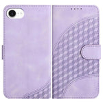 YX0060 Custodia in pelle per telefono con testa di elefante in rilievo con cordino, For iPhone 17e / 16e, For iPhone 17 Pro Max, For iPhone 17 Pro