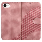 YX0060 Custodia in pelle per telefono con testa di elefante in rilievo con cordino, For iPhone 17e / 16e, For iPhone 17 Pro Max, For iPhone 17 Pro
