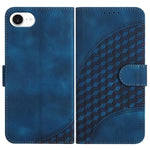 YX0060 Custodia in pelle per telefono con testa di elefante in rilievo con cordino, For iPhone 17e / 16e, For iPhone 17 Pro Max, For iPhone 17 Pro
