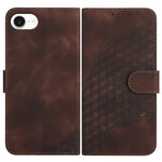 YX0060 Custodia in pelle per telefono con testa di elefante in rilievo con cordino, For iPhone 17e / 16e, For iPhone 17 Pro Max, For iPhone 17 Pro