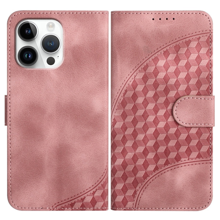 YX0060 Custodia in pelle per telefono con testa di elefante in rilievo con cordino, For iPhone 17, For iPhone Air, For iPhone 16 Pro Max
