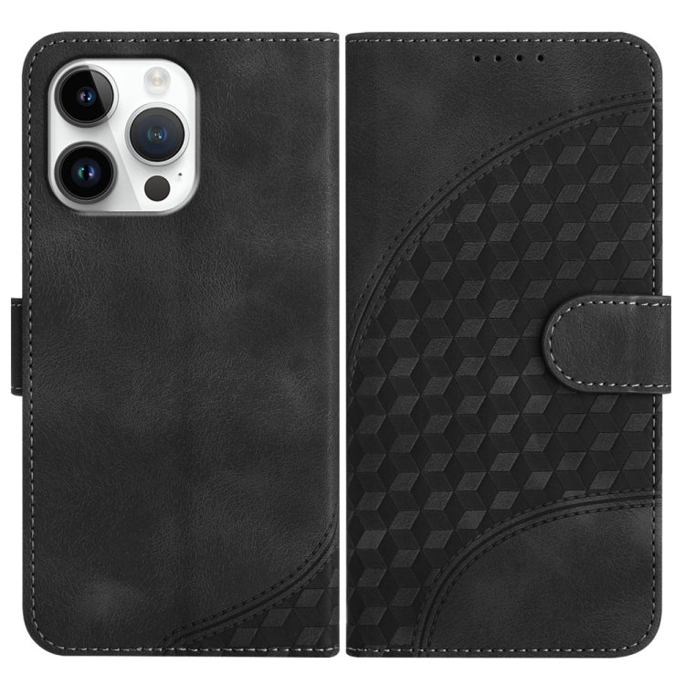 YX0060 Custodia in pelle per telefono con testa di elefante in rilievo con cordino, For iPhone 17, For iPhone Air, For iPhone 16 Pro Max