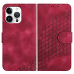 YX0060 Custodia in pelle per telefono con testa di elefante in rilievo con cordino, For iPhone 17, For iPhone Air, For iPhone 16 Pro Max
