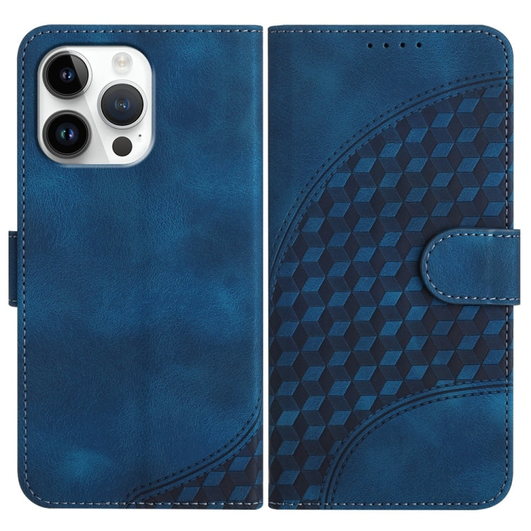 YX0060 Custodia in pelle per telefono con testa di elefante in rilievo con cordino, For iPhone 17, For iPhone Air, For iPhone 16 Pro Max