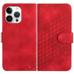 YX0060 Custodia in pelle per telefono con testa di elefante in rilievo con cordino, For iPhone 17, For iPhone Air, For iPhone 16 Pro Max