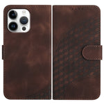 YX0060 Custodia in pelle per telefono con testa di elefante in rilievo con cordino, For iPhone 17, For iPhone Air, For iPhone 16 Pro Max