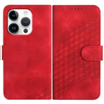YX0060 Custodia in pelle per telefono con testa di elefante in rilievo con cordino, For iPhone 16 Pro, For iPhone 16 Plus, For iPhone 16