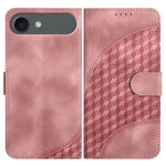 YX0060 Custodia in pelle per telefono con testa di elefante in rilievo con cordino, For iPhone 17, For iPhone Air, For iPhone 16 Pro Max