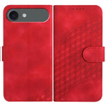 YX0060 Custodia in pelle per telefono con testa di elefante in rilievo con cordino, For iPhone 17, For iPhone Air, For iPhone 16 Pro Max