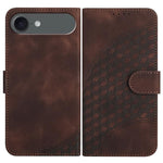 YX0060 Custodia in pelle per telefono con testa di elefante in rilievo con cordino, For iPhone 17, For iPhone Air, For iPhone 16 Pro Max