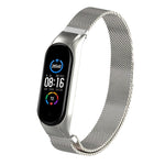 Cinturino in acciaio inossidabile magnetico tinta unita Milano, For Xiaomi Mi Band 5