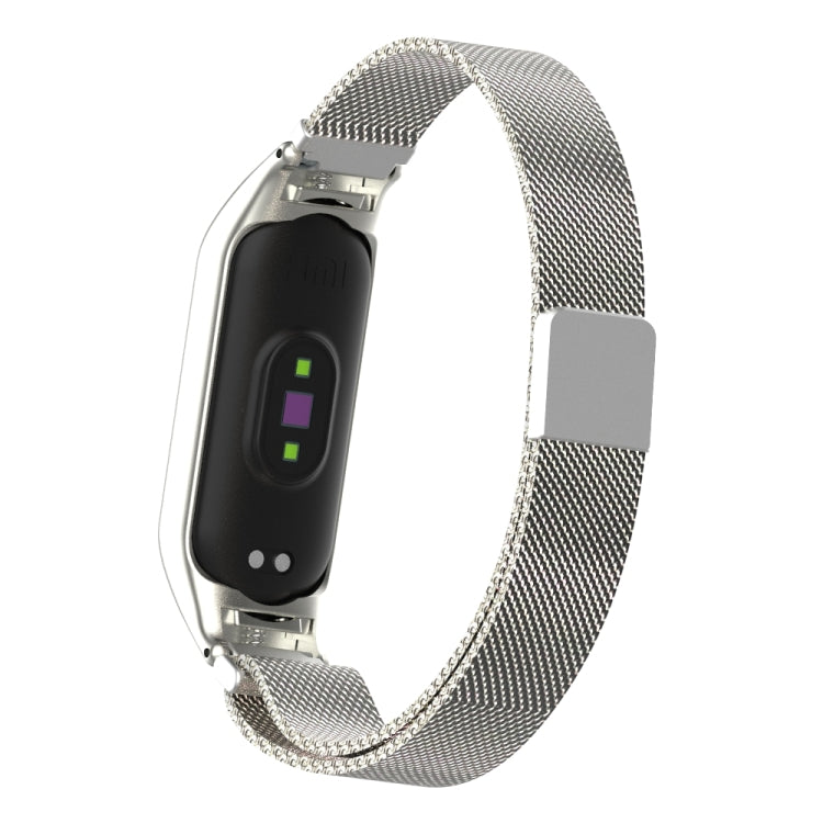 Cinturino in acciaio inossidabile magnetico tinta unita Milano, For Xiaomi Mi Band 5
