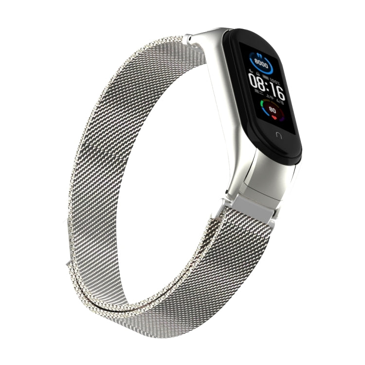 Cinturino in acciaio inossidabile magnetico tinta unita Milano, For Xiaomi Mi Band 5
