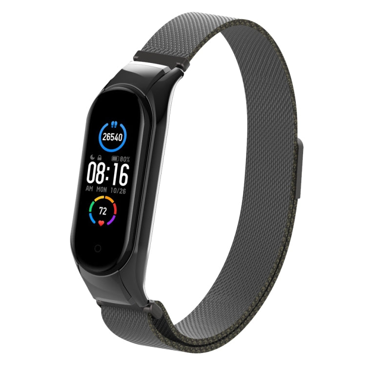 Cinturino in acciaio inossidabile magnetico tinta unita Milano, For Xiaomi Mi Band 5