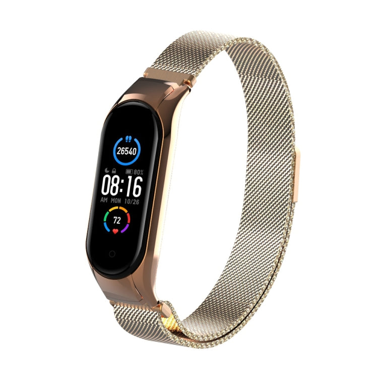 Cinturino in acciaio inossidabile magnetico tinta unita Milano, For Xiaomi Mi Band 5