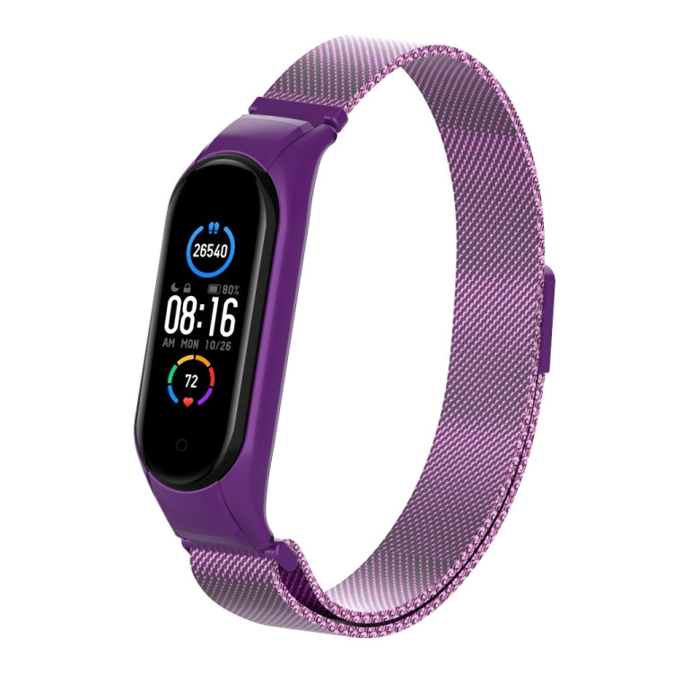 Cinturino in acciaio inossidabile magnetico tinta unita Milano, For Xiaomi Mi Band 5
