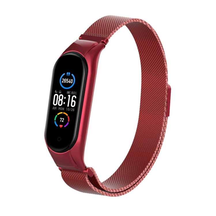 Cinturino in acciaio inossidabile magnetico tinta unita Milano, For Xiaomi Mi Band 5