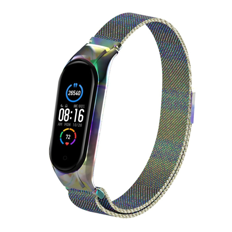 Cinturino in acciaio inossidabile magnetico tinta unita Milano, For Xiaomi Mi Band 5