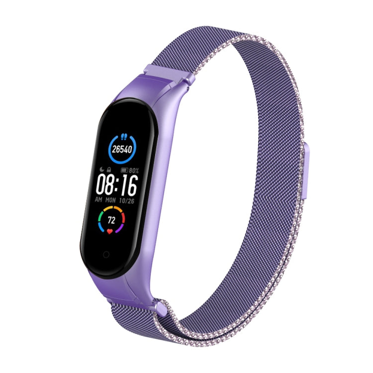 Cinturino in acciaio inossidabile magnetico tinta unita Milano, For Xiaomi Mi Band 5