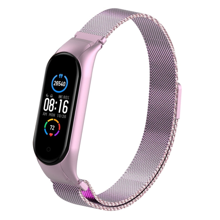 Cinturino in acciaio inossidabile magnetico tinta unita Milano, For Xiaomi Mi Band 5