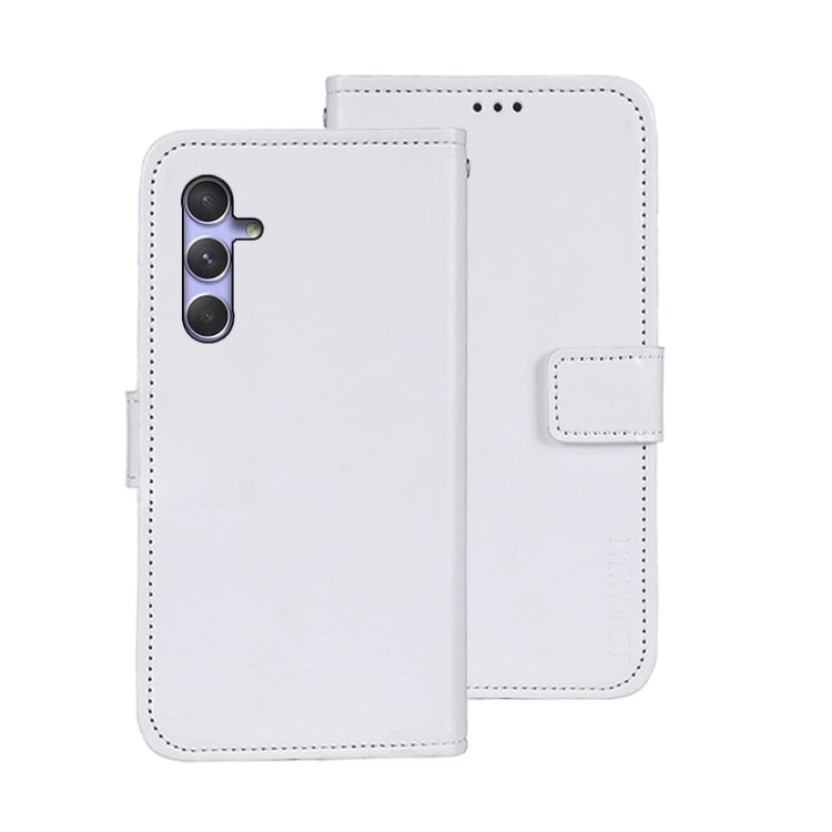 idewei Custodia per telefono in pelle con texture Crazy Horse con supporto, For Samsung Galaxy A25 5G, For Samsung Galaxy S23 FE 5G
