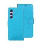 idewei Custodia per telefono in pelle con texture Crazy Horse con supporto, For Samsung Galaxy A25 5G, For Samsung Galaxy S23 FE 5G