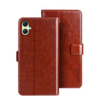 idewei Custodia per telefono in pelle con texture Crazy Horse con supporto, For Samsung Galaxy A05 4G, For Samsung Galaxy A05s 4G, For Samsung Galaxy M34 5G / F34 5G