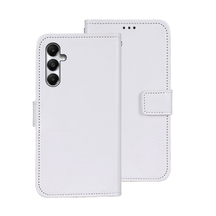 idewei Custodia per telefono in pelle con texture Crazy Horse con supporto, For Samsung Galaxy A05 4G, For Samsung Galaxy A05s 4G, For Samsung Galaxy M34 5G / F34 5G