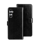 idewei Custodia per telefono in pelle con texture Crazy Horse con supporto, For Samsung Galaxy A05 4G, For Samsung Galaxy A05s 4G, For Samsung Galaxy M34 5G / F34 5G