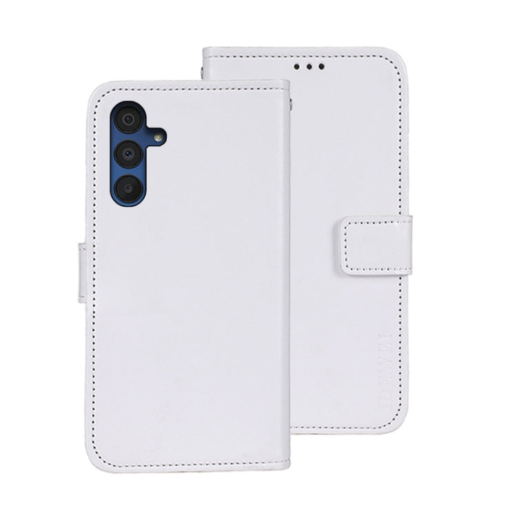 idewei Custodia per telefono in pelle con texture Crazy Horse con supporto, For Samsung Galaxy A15 5G, For Samsung Galaxy A55 5G, For Samsung Galaxy A35 5G