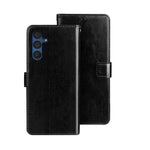 idewei Custodia per telefono in pelle con texture Crazy Horse con supporto, For Samsung Galaxy A15 5G, For Samsung Galaxy A55 5G, For Samsung Galaxy A35 5G