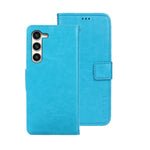idewei Custodia per telefono in pelle con texture Crazy Horse con supporto, For Samsung Galaxy S24 Ultra 5G, For Samsung Galaxy S24+ 5G, For Samsung Galaxy S24 5G