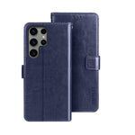 idewei Custodia per telefono in pelle con texture Crazy Horse con supporto, For Samsung Galaxy S24 Ultra 5G, For Samsung Galaxy S24+ 5G, For Samsung Galaxy S24 5G
