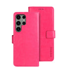 idewei Custodia per telefono in pelle con texture Crazy Horse con supporto, For Samsung Galaxy S24 Ultra 5G, For Samsung Galaxy S24+ 5G, For Samsung Galaxy S24 5G