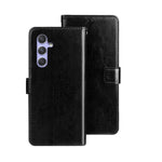 idewei Custodia per telefono in pelle con texture Crazy Horse con supporto, For Samsung Galaxy A15 5G, For Samsung Galaxy A55 5G, For Samsung Galaxy A35 5G