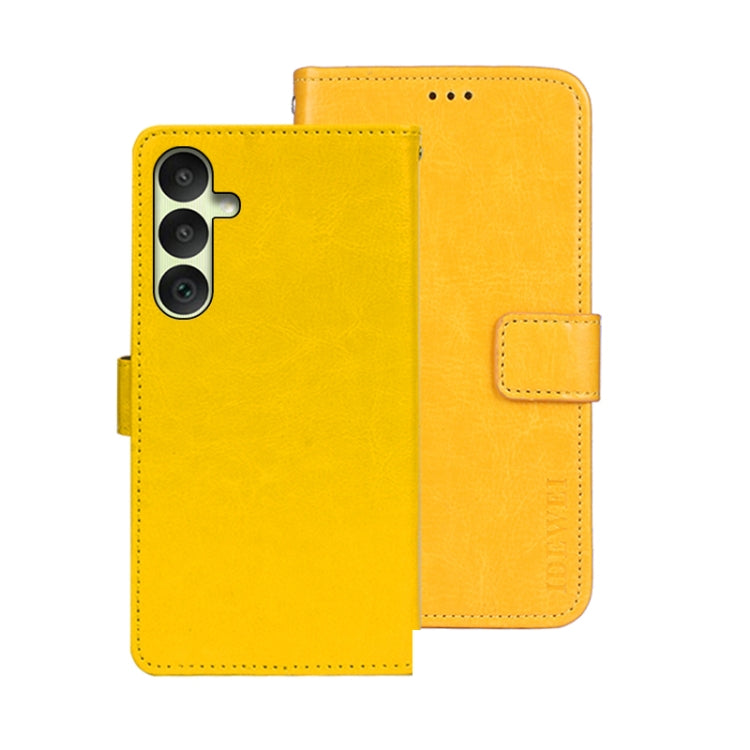 idewei Custodia per telefono in pelle con texture Crazy Horse con supporto, For Samsung Galaxy A15 5G, For Samsung Galaxy A55 5G, For Samsung Galaxy A35 5G