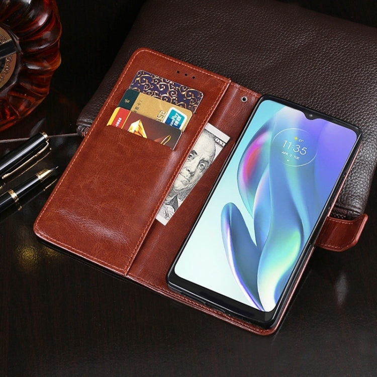 idewei Custodia per telefono in pelle con texture Crazy Horse con supporto, For Samsung Galaxy A25 5G, For Samsung Galaxy S23 FE 5G