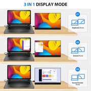 Monitor portatile con schermo IPS UHD 2560x1440P da 17,3 pollici, 17.3 inch 2K