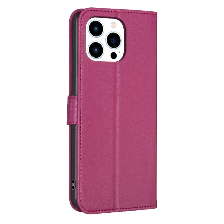 Custodia per telefono in pelle goffrata a quattro foglie, For iPhone 15 Pro Max, For iPhone 15 Pro, For iPhone 15 Plus, For iPhone 15