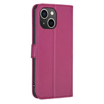 Custodia per telefono in pelle goffrata a quattro foglie, For iPhone 14 Plus, For iPhone 14, For iPhone 14 Pro, For iPhone 14 Pro Max