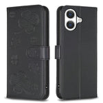 Custodia per telefono in pelle goffrata a quattro foglie, For iPhone 18 Pro/17 Pro, For iPhone 18 Pro Max/17 Pro Max, For iPhone 17, For iPhone 17 Air