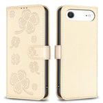 Custodia per telefono in pelle goffrata a quattro foglie, For iPhone 18 Pro/17 Pro, For iPhone 18 Pro Max/17 Pro Max, For iPhone 17, For iPhone 17 Air