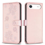 Custodia per telefono in pelle goffrata a quattro foglie, For iPhone 18 Pro/17 Pro, For iPhone 18 Pro Max/17 Pro Max, For iPhone 17, For iPhone 17 Air