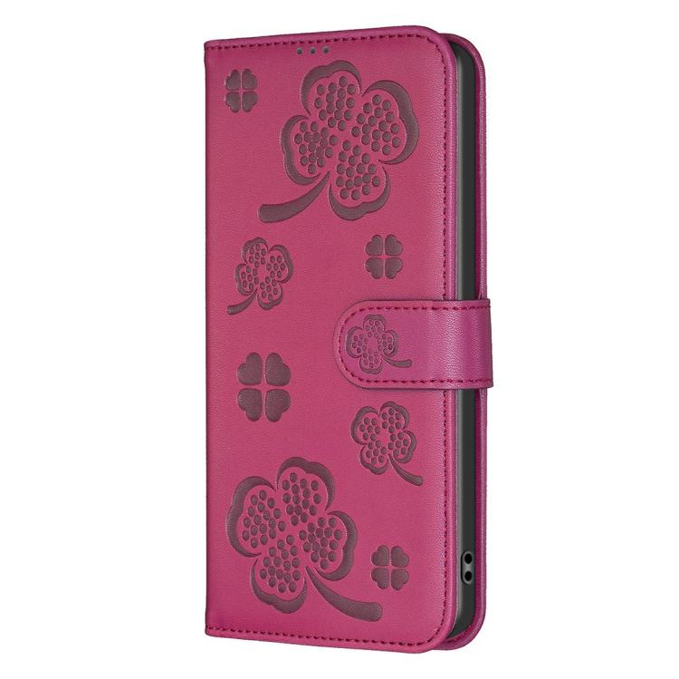 Custodia per telefono in pelle goffrata a quattro foglie, For iPhone 18 Pro/17 Pro, For iPhone 18 Pro Max/17 Pro Max, For iPhone 17, For iPhone 17 Air