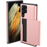 Custodia per telefono con armatura antiurto con slot per schede, For Samsung Galaxy S24 Ultra 5G, For Samsung Galaxy S24+ 5G