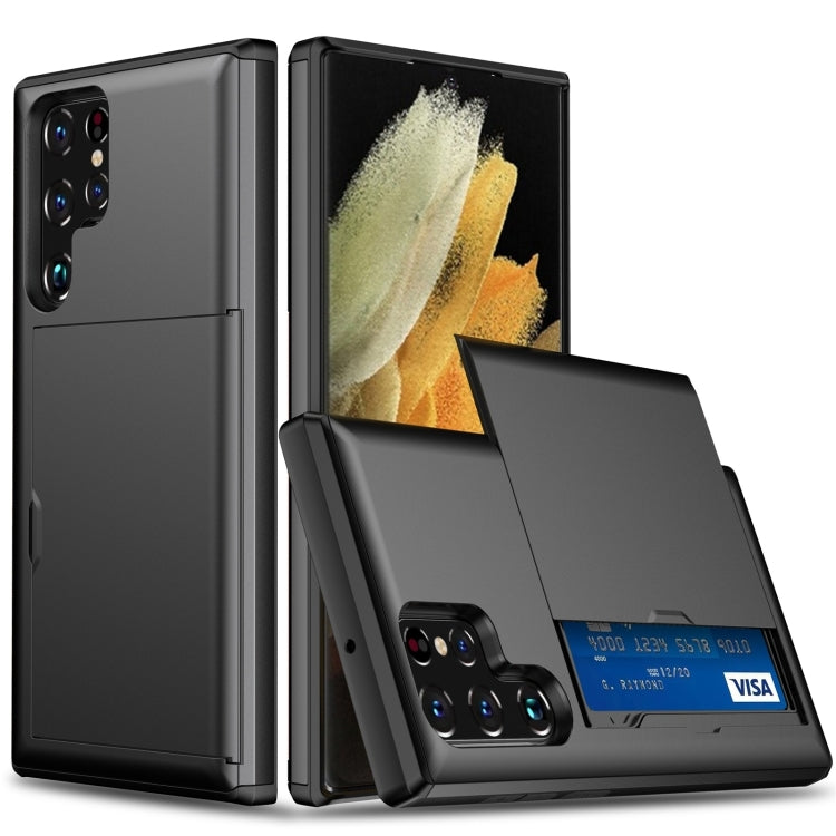 Custodia per telefono con armatura antiurto con slot per schede, For Samsung Galaxy S24 Ultra 5G, For Samsung Galaxy S24+ 5G